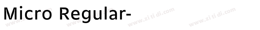 Micro Regular字体转换